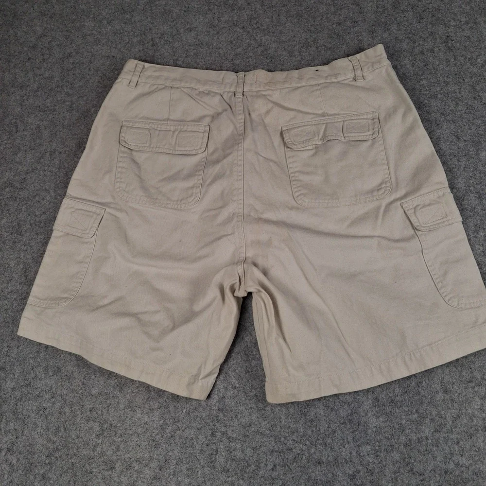 Firethorn Sport Cargo Shorts‎ Mens 38 Tan Cotton Twill Multi Pocket Casual